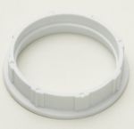 White Shade Ring for SES E14 Light Bulb Lamp holders with Threaded sleeve 27mm